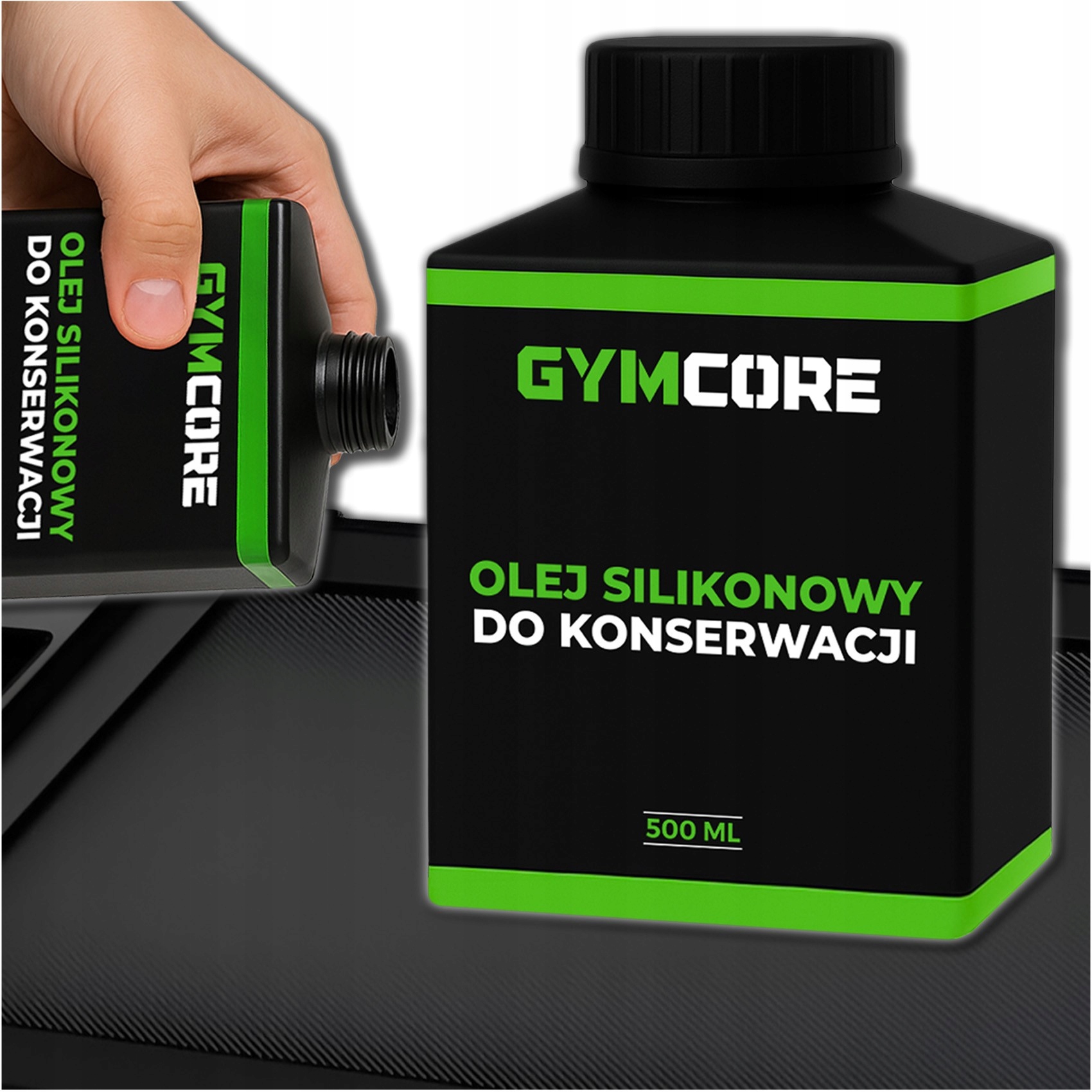 Olej Silikonowy 500 ml Do Bieżni Prowadnic Zawiasów Bezbarwny Wydajny