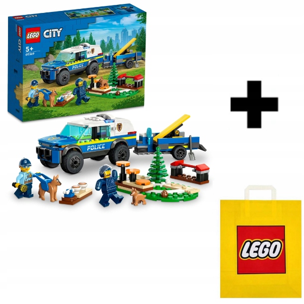 Lego City Výcvik Policejních Psů V Terénu Set 60369 Taška Dárek