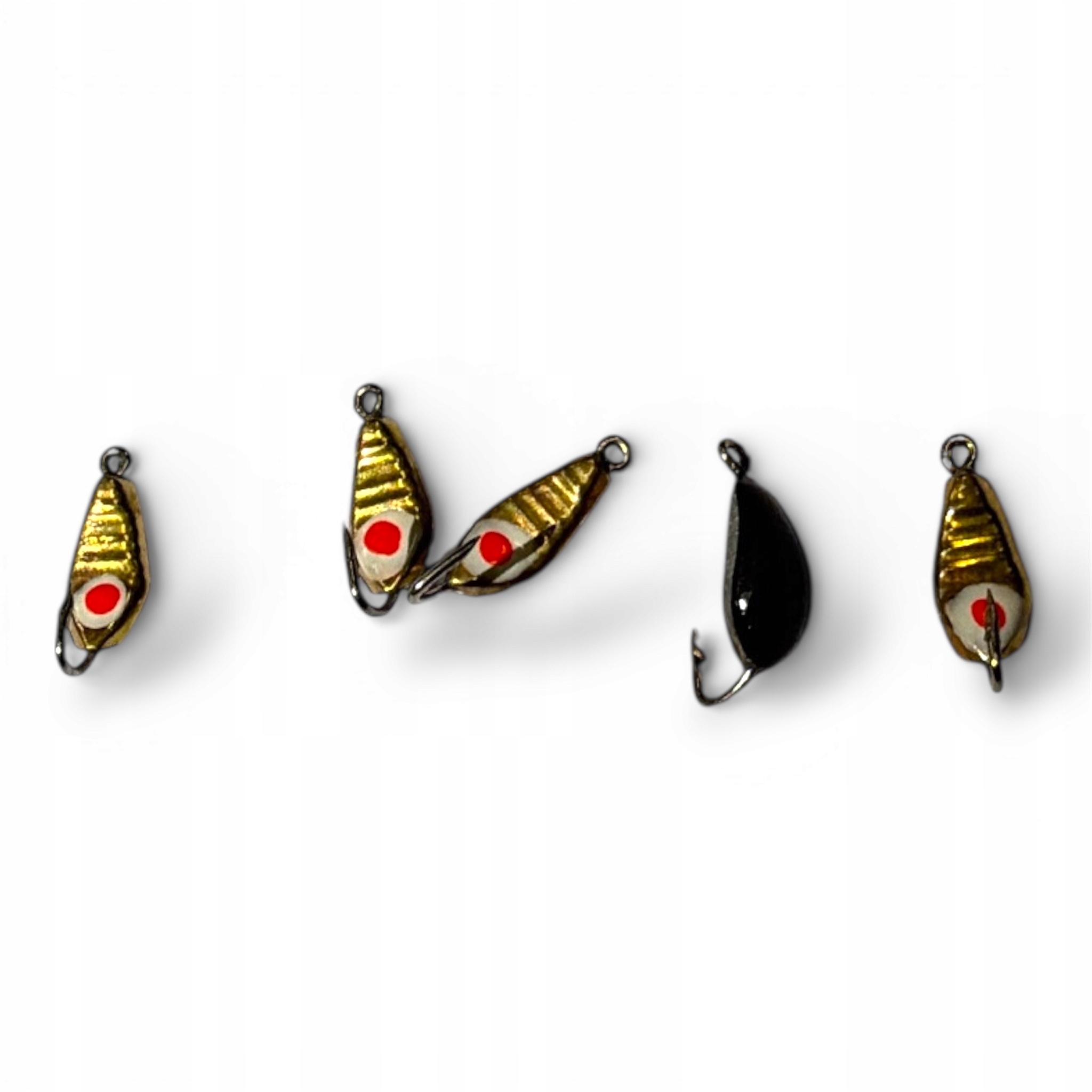 Mormyszka „Żuk” 0,28 g 10 mm – lita, dwukolorowa