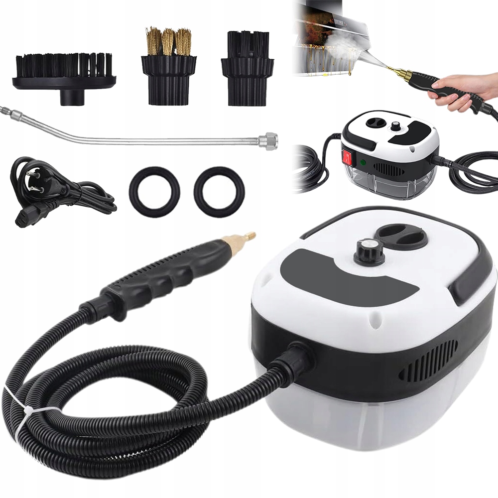 Odkurzacz Parowy 2500w 3bar Myjka Parowa Do Tłustych Plam I Dezynfekcji