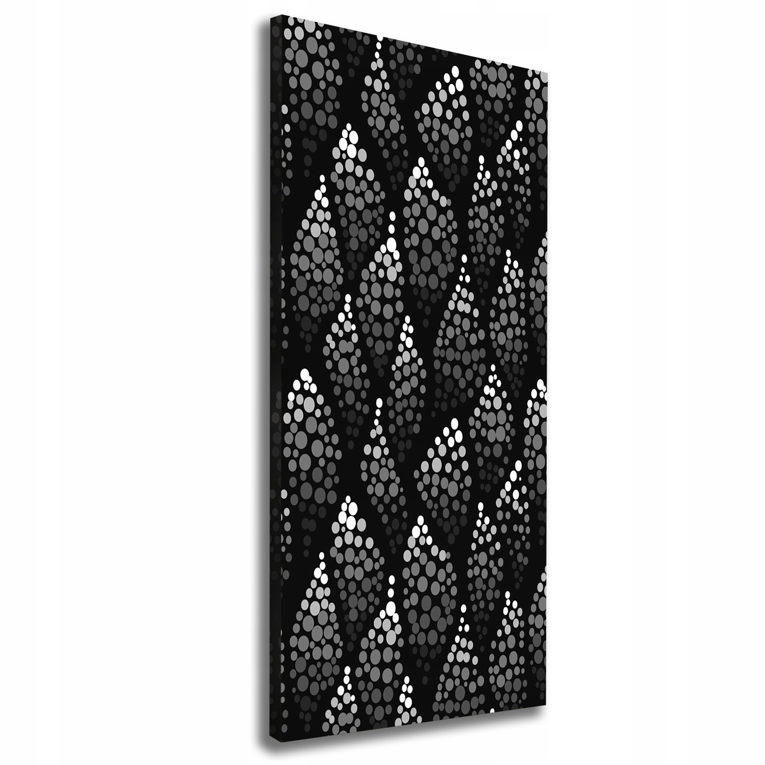 Fotoobraz obraz na plátně Černobílé tečky 50x125 cm