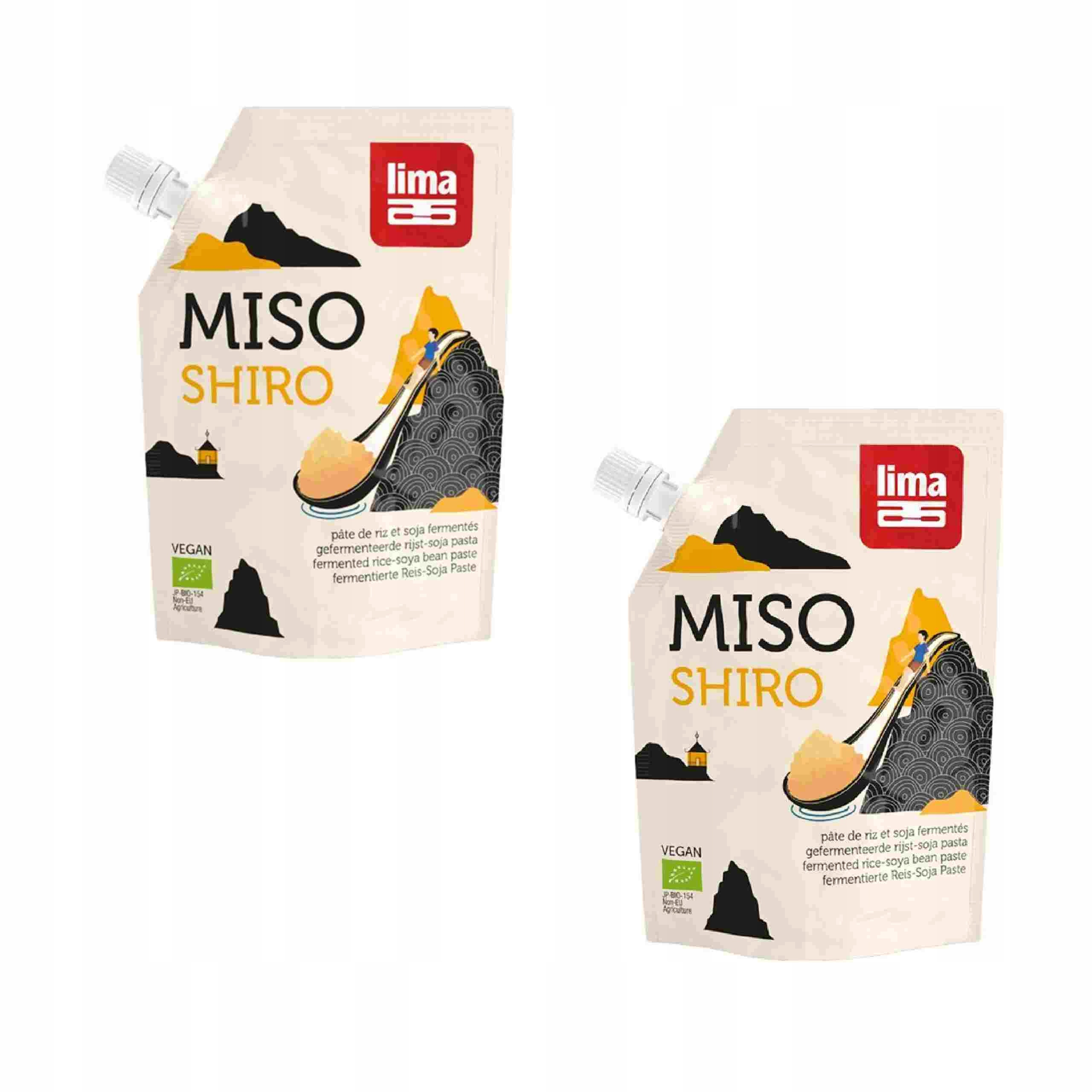 2x Miso Shiro (pasta Z Ryżu I Soi) Bio 300 g Lima