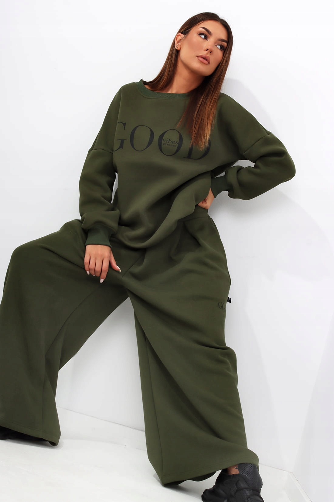 Bluza dresowa Good Miss City Official khaki