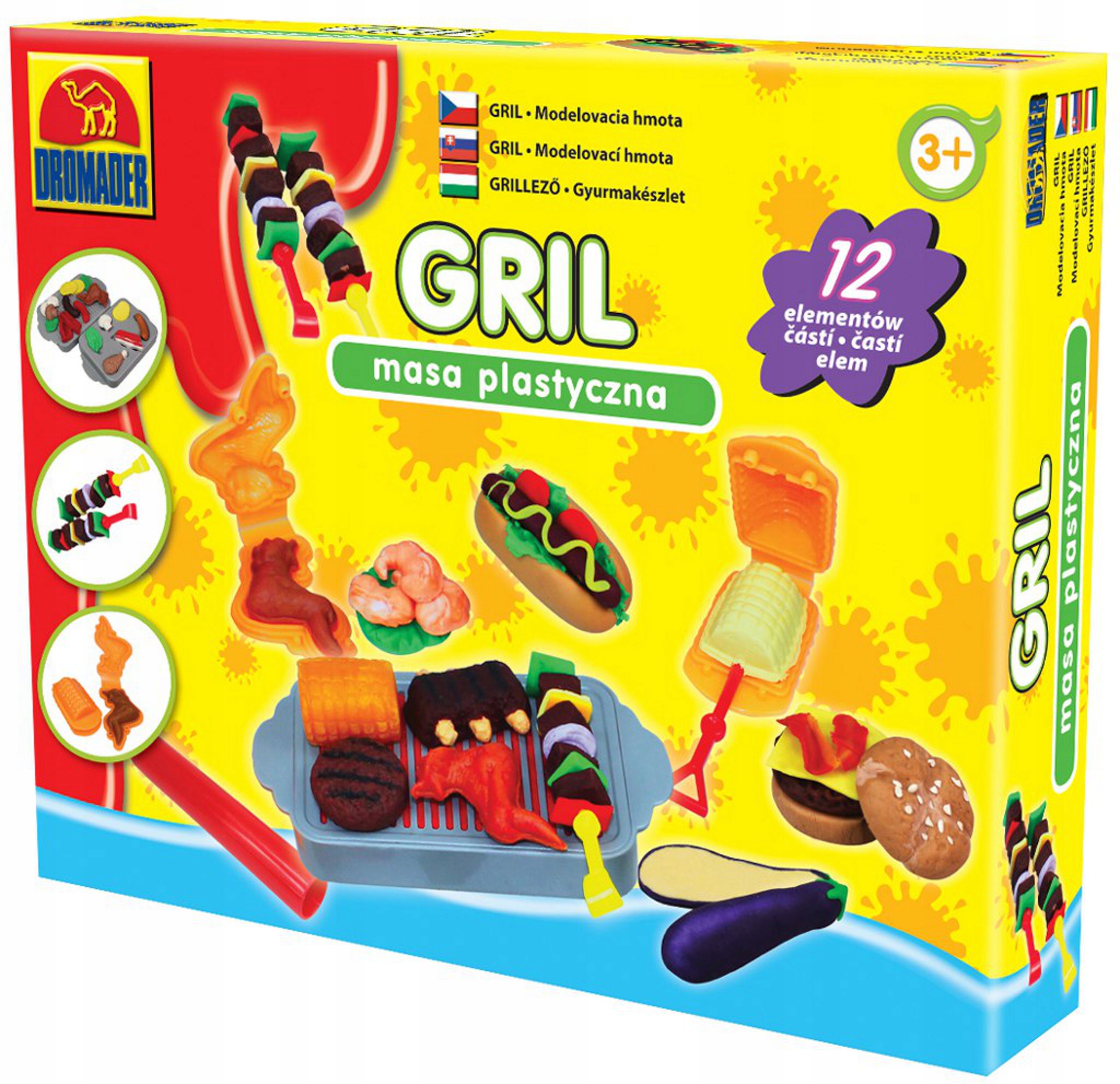 

Grill Masa Plastyczna Zestaw 12 El. Dromader 43847