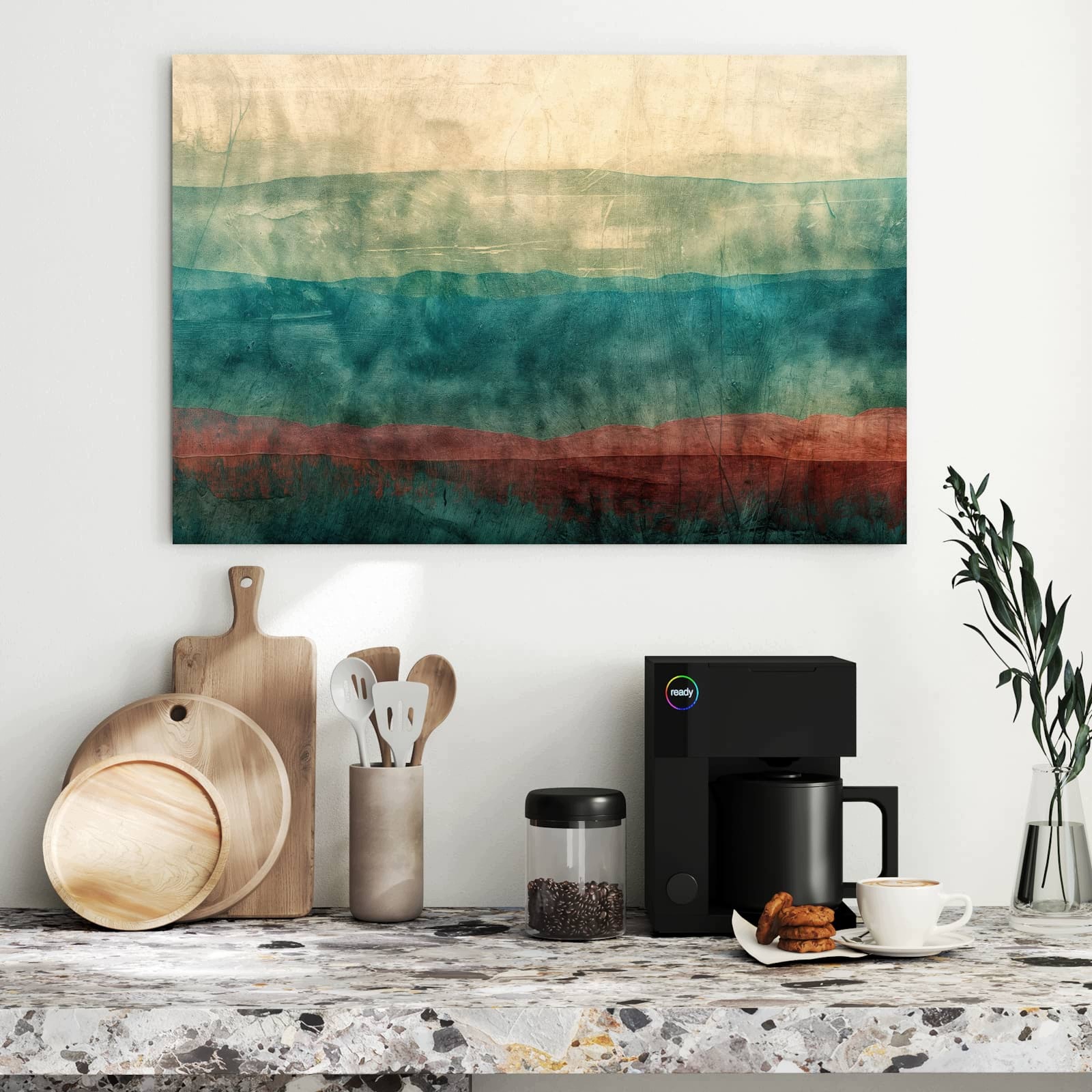 Magnetická tabule Vybledlé Pruhy 90 × 60 cm