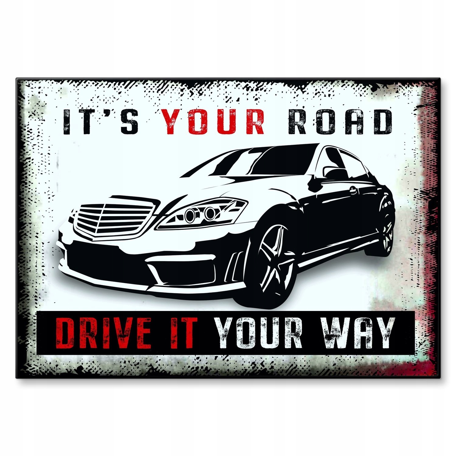 Kovový plakát It Is Your Road Merc Szyld Plech 42 x 59,4 cm Dárek