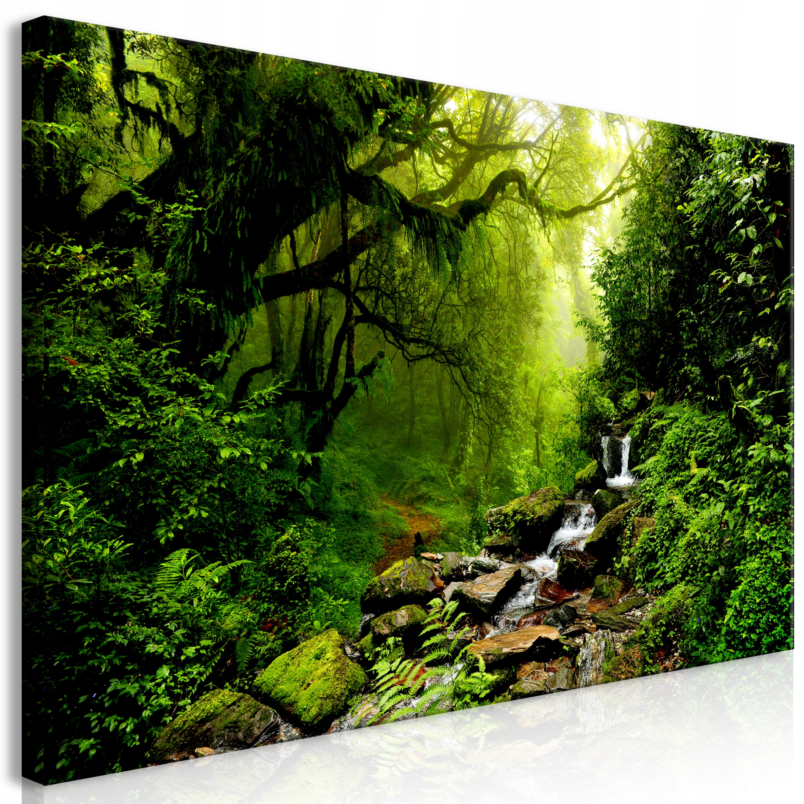 Skládací Obraz XXL Diy Les Příroda Potok Krajina Do Obývacího Pokoje Ložnice 160x80