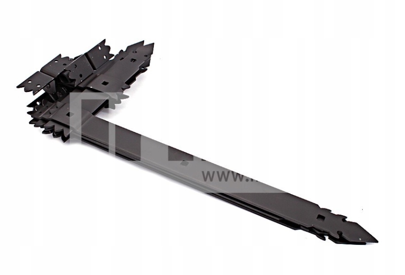 Závěs Hrm černý úhlový 30x60cm (kpl 4ks) ozdobný