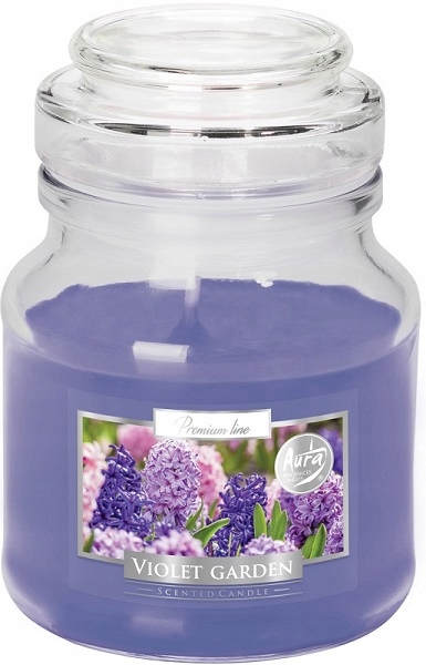 

Świeca Parafinowa Bispol Violet Garden 1szt