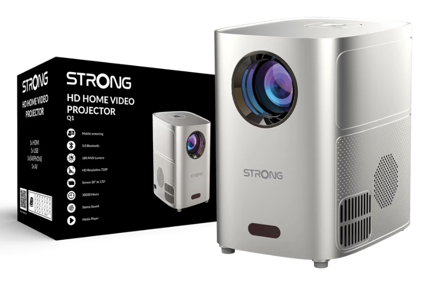 Mini Projektor Strong Q1 HD-Ready Wi-Fi Bluetooth Led 120"
