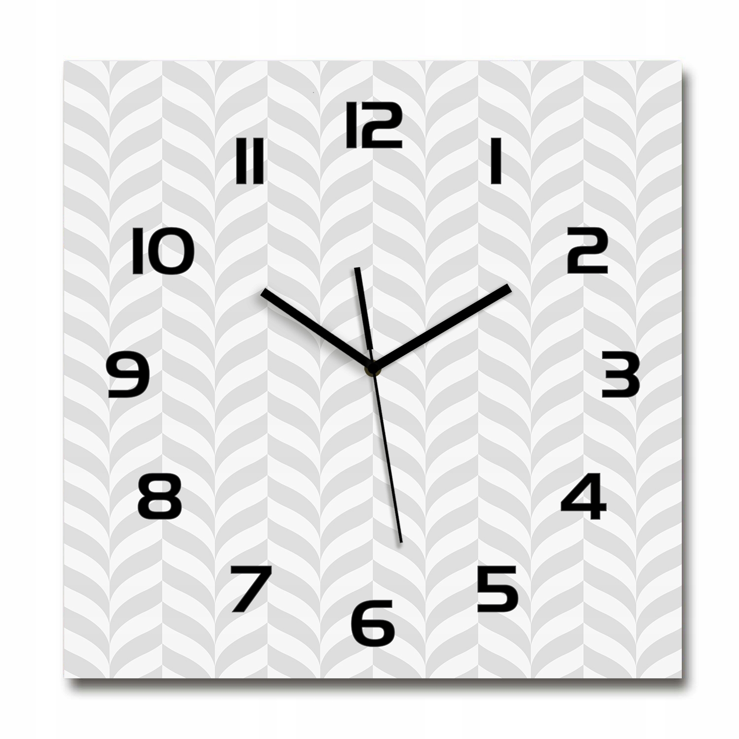 Veľký sklenený nástenný hodinový stroj Geometrické pozadie 60x60