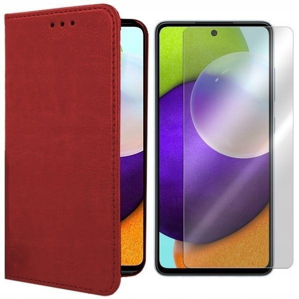 

Etui Do Samsung Galaxy A52 Skóra Naturalna + Szkło