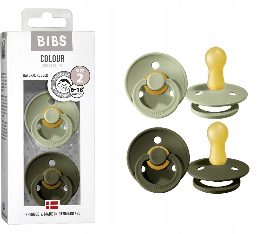 BIBS SMOCZEK USPOKAJAJĄCY 0+ KAUCZUK HEVEA 2pak