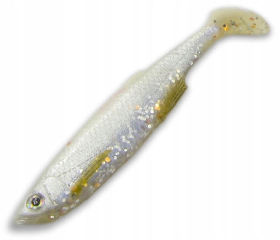 Savage Gear 3D Bleak Paddle Tail White Silver 8cm