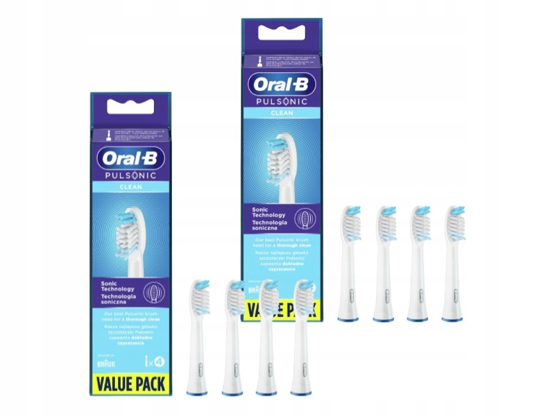 Końcówka szczoteczki Oral-b Pulsonic SR32-4 Clean (2X4 szt.)