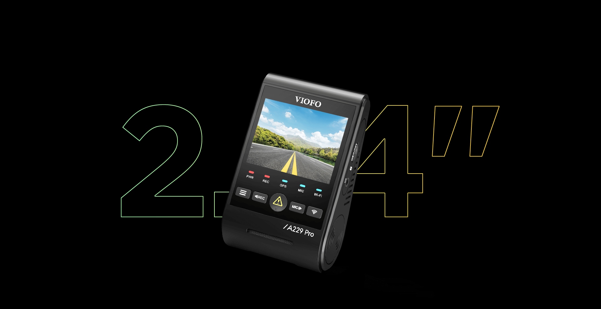 VIOFO A229 PRO 3CH REJESTRATOR PRZÓD/ŚRODEK/TYŁ 4K/FHD/2K 128GB Model A229 PRO 3CH
