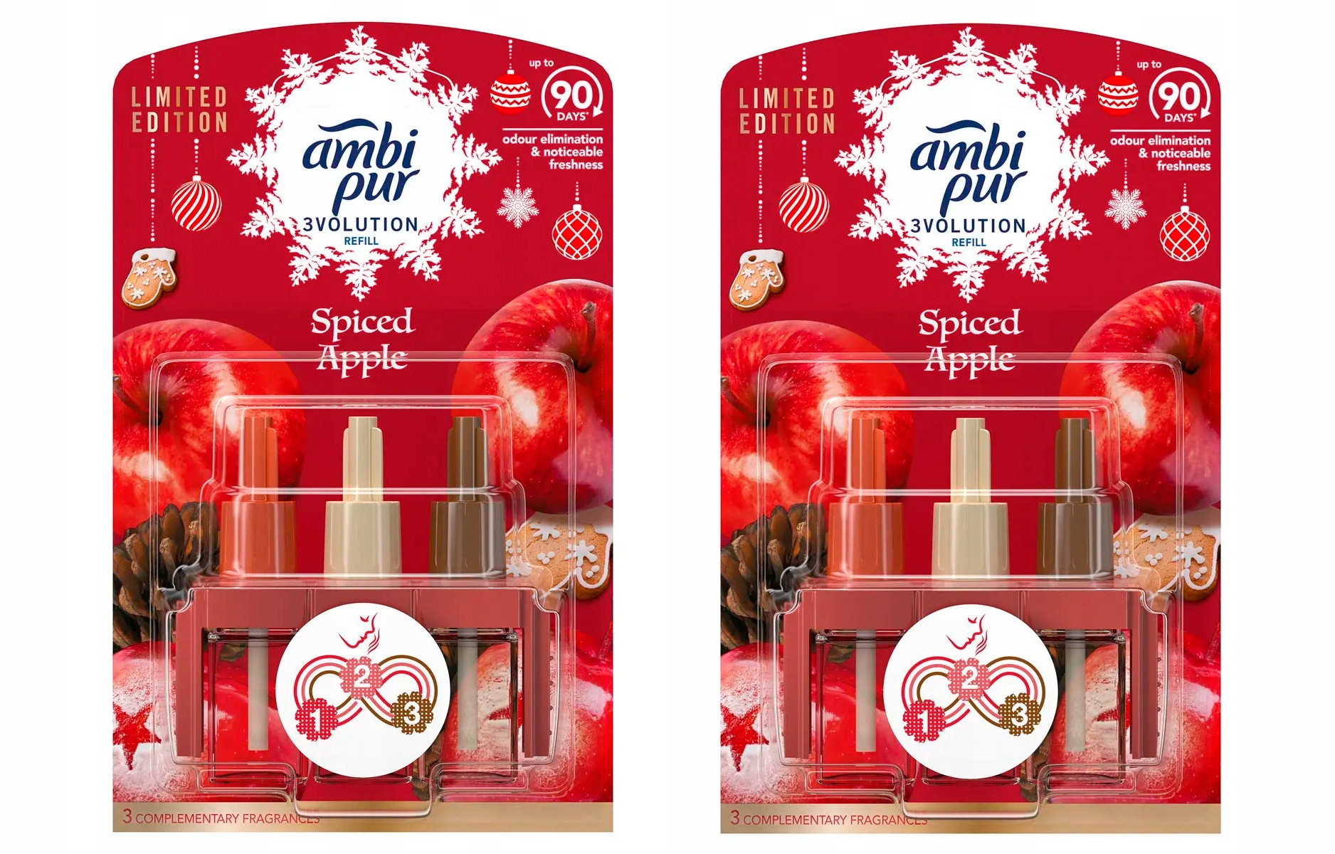 Ambi pur febreze 3 évolution vanille & magnolia 5 x 2x20 ml - 5 x