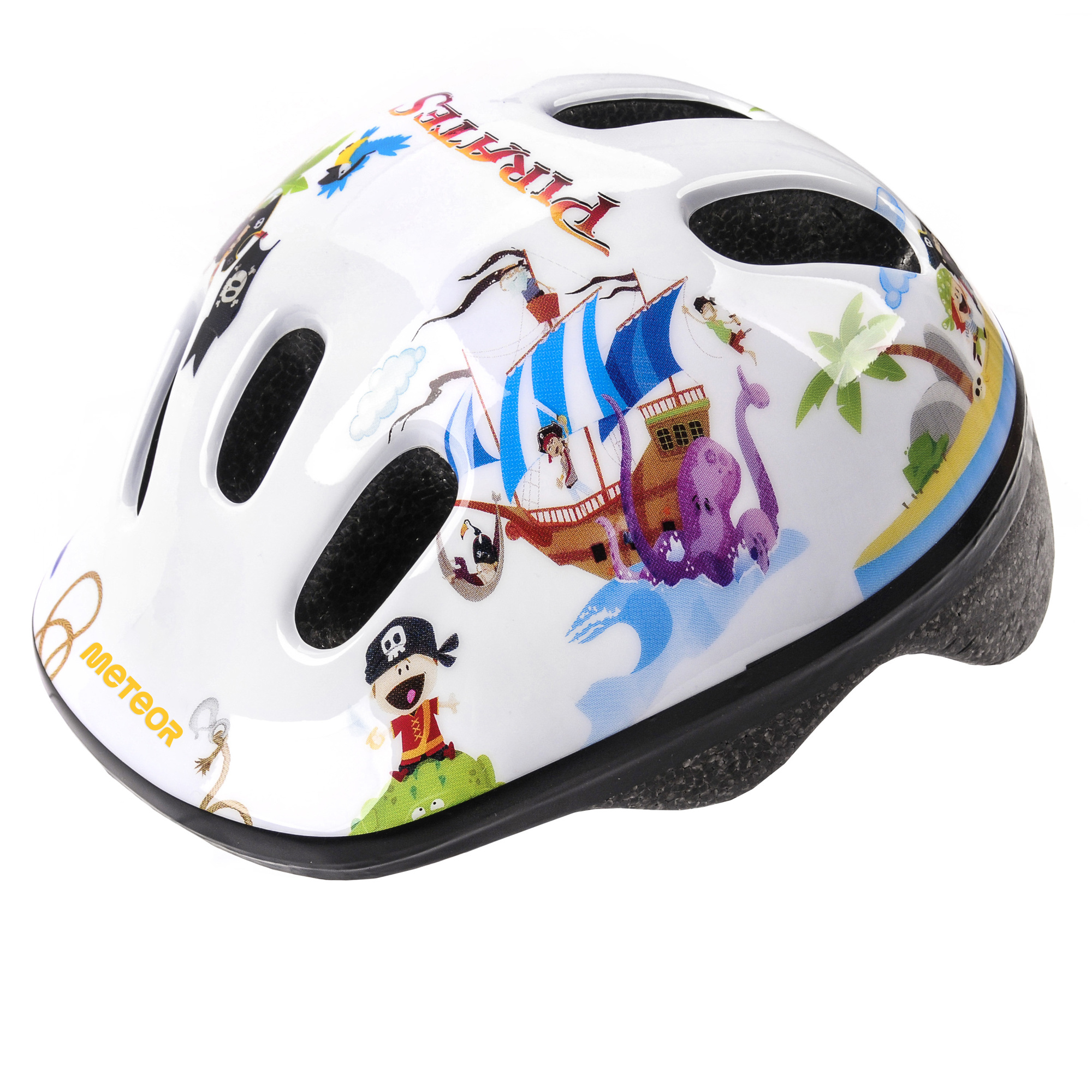 Kask Rowerowy Regulowany Dziecięcy Meteor MV6-2 Xs 44-48cm Pirate