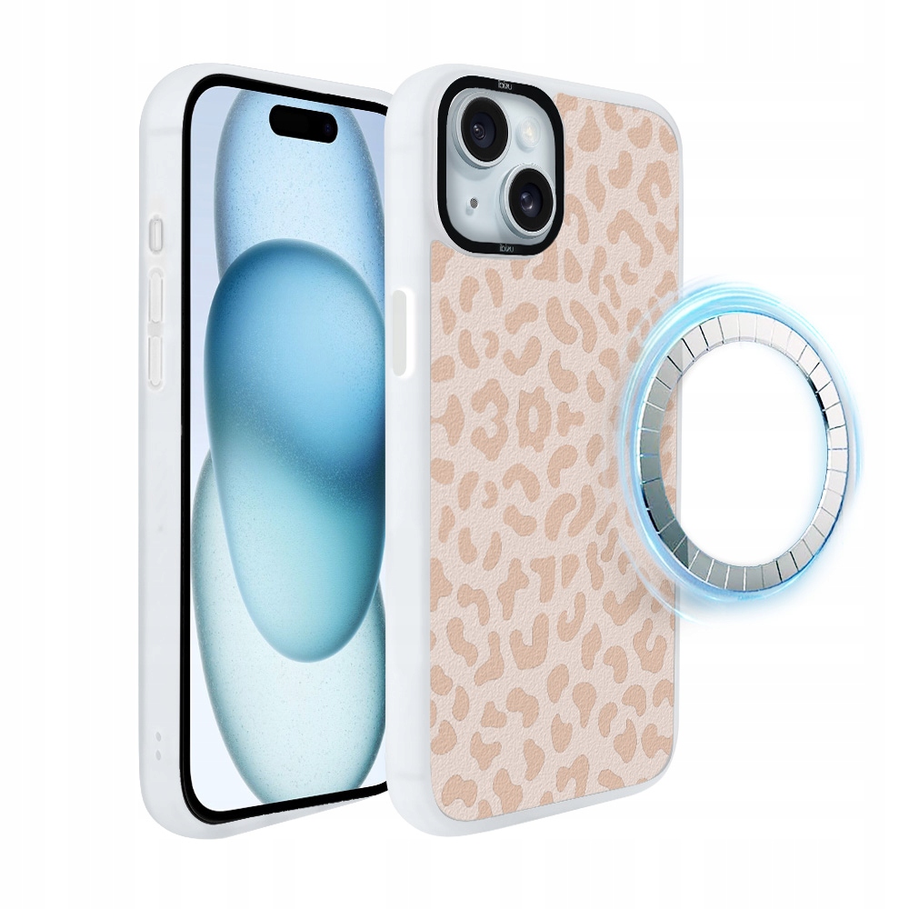 Pouzdro pro iPhone 15 Plus Ibizu DropGuard Matt s MagSafe, jemný panter