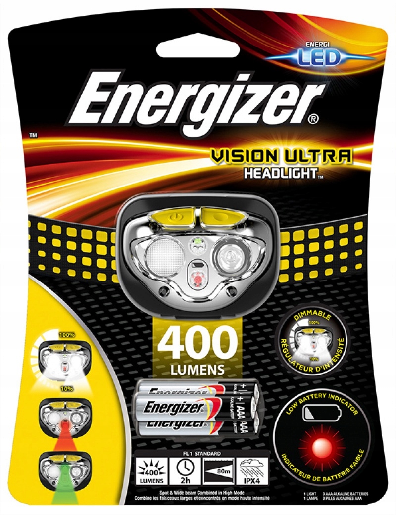Latarka czołowa Vision Ultra Headlight żółta led