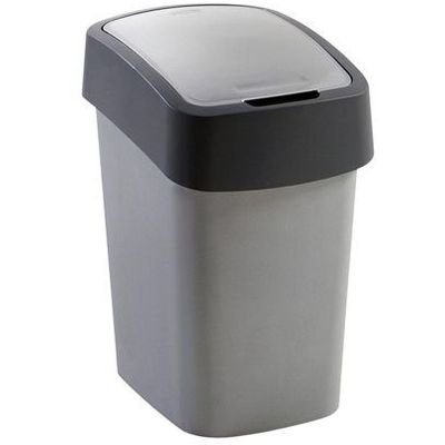 

Curver Kosz na śmieci Flip Bin 9l srebrny