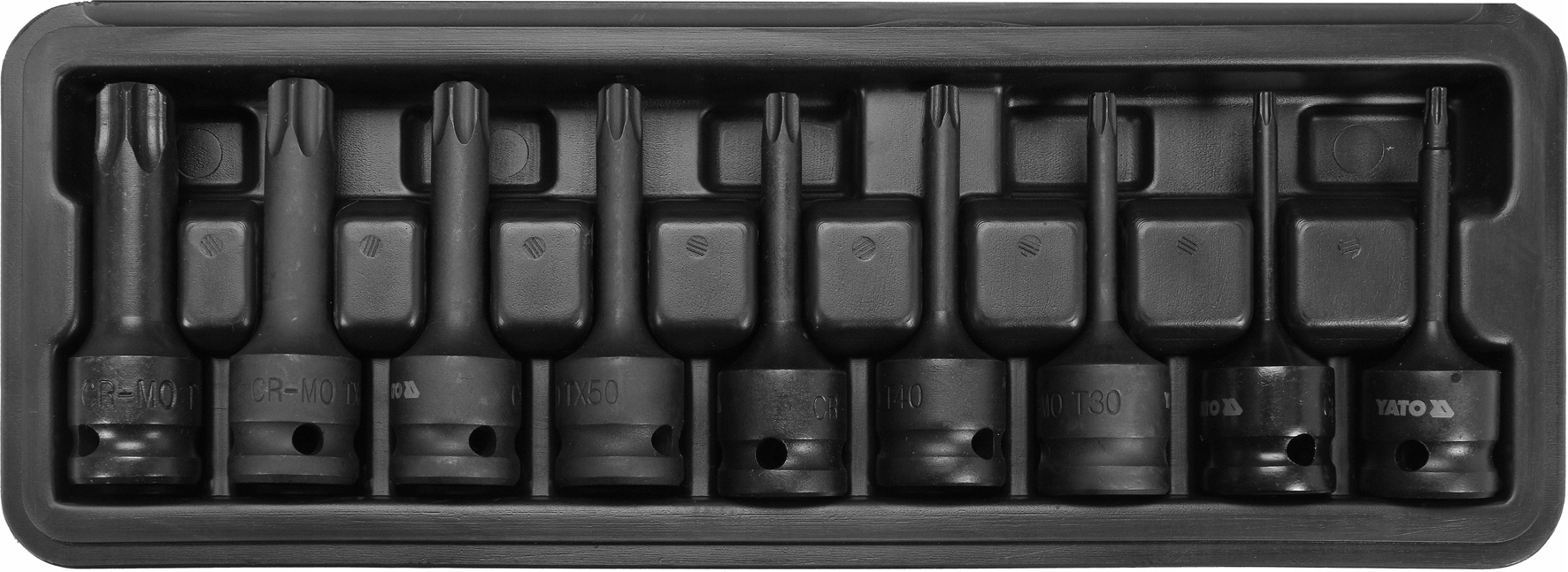 ZESTAW KLUCZY UDAROWYCH TRZPIENIOWYCH TORX 1 2 Producent code YT 10654