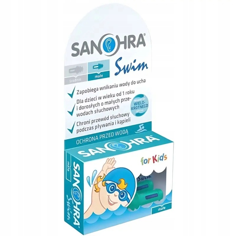Sanohra Swim ochrona uszu dla dzieci, 1 para