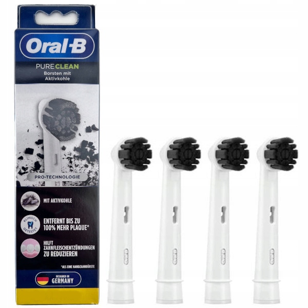 

4x Końcówka Oral-B Pure Clean z węglem aktywnym