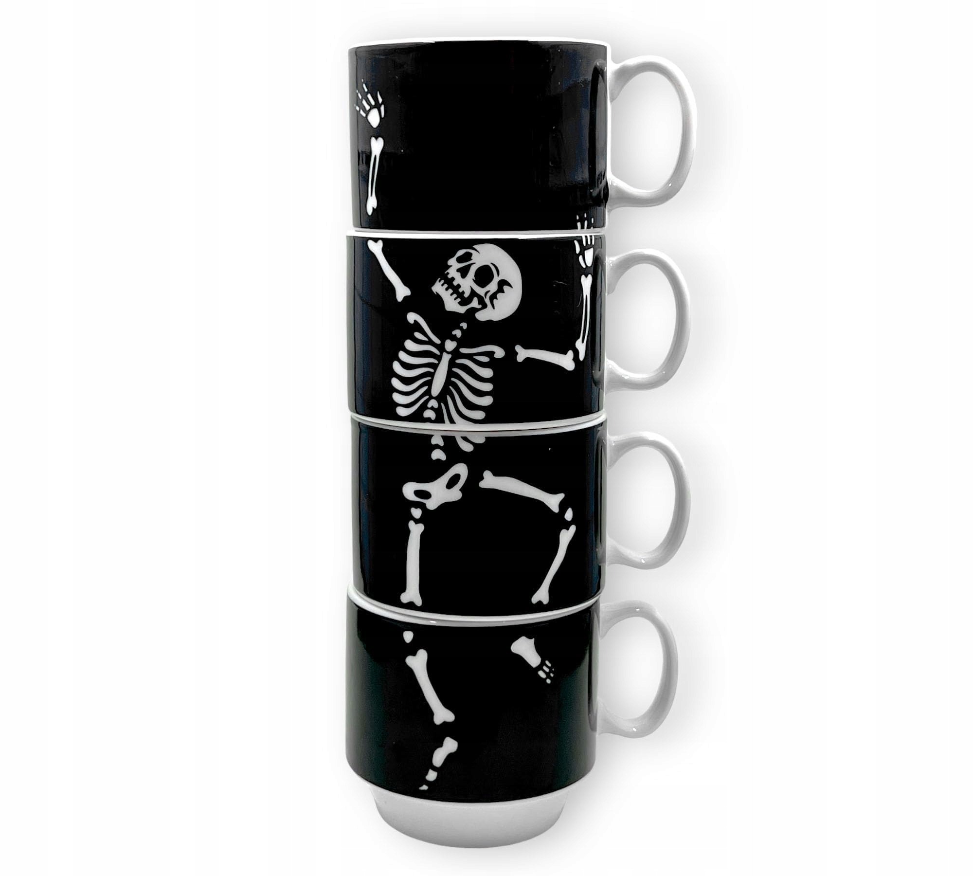 Mijoma Sada 4 porcelánových šálků 200 Ml Dancing Bones