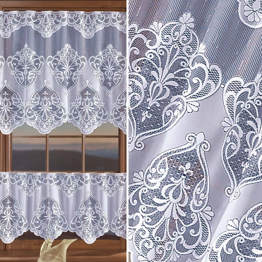 

Zazdrostka żakardowa biała Nita 652257 50cm metraż