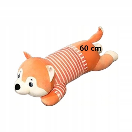 

Maskotka Pluszak Poduszka Pies Brązowy Paski 60 cm