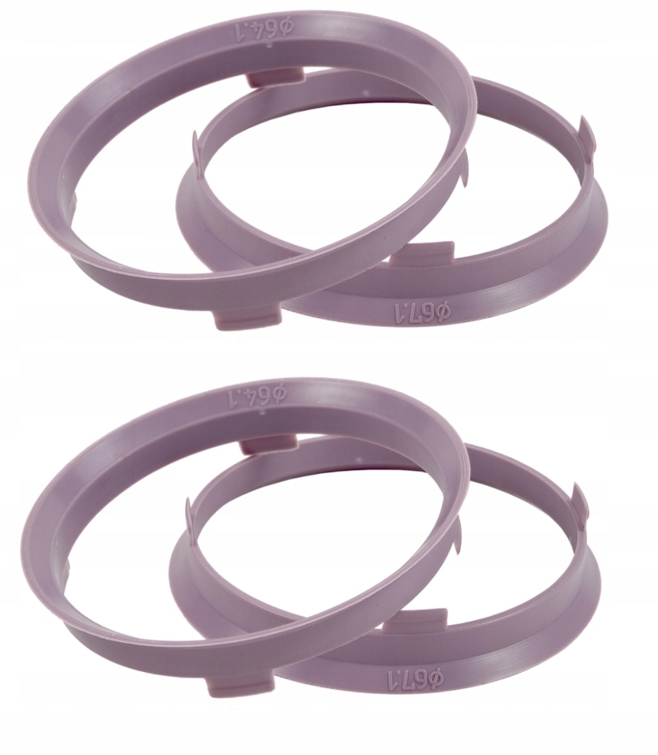 4x PIERŚCIENIE CENTRUJĄCE DO FELG 67,1 na 64,1mm