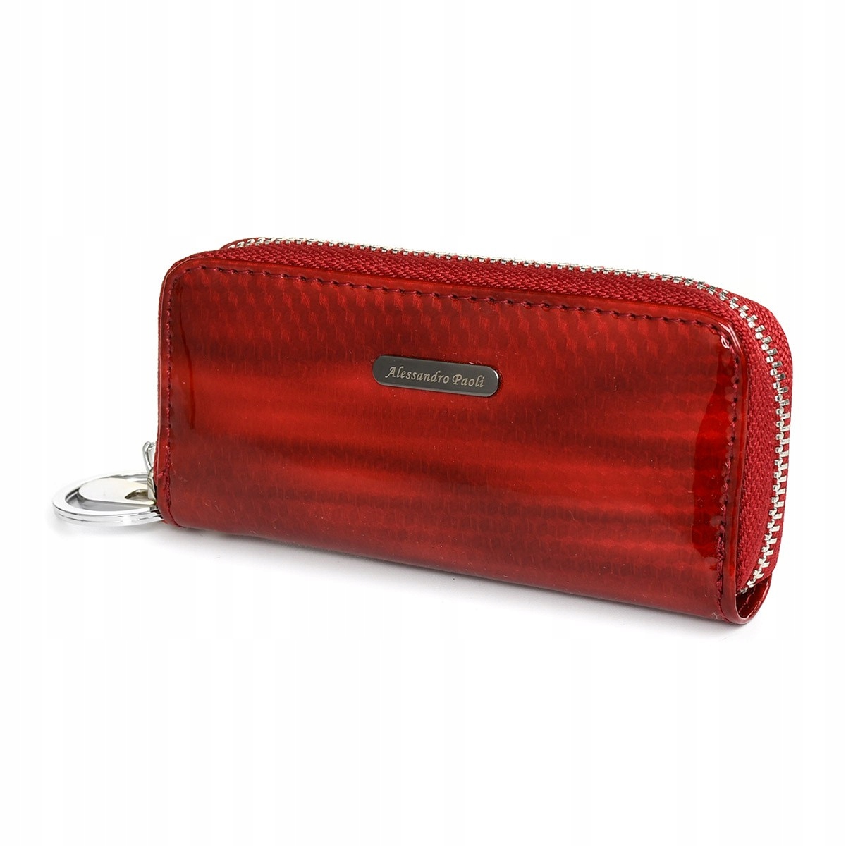 Etui na klucze skórzane romby Alessandro Model S47red