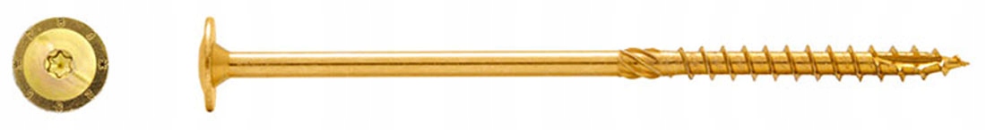 Wkręty ciesielskie do drewna talerzowe 8x360 mm 50 sztuk