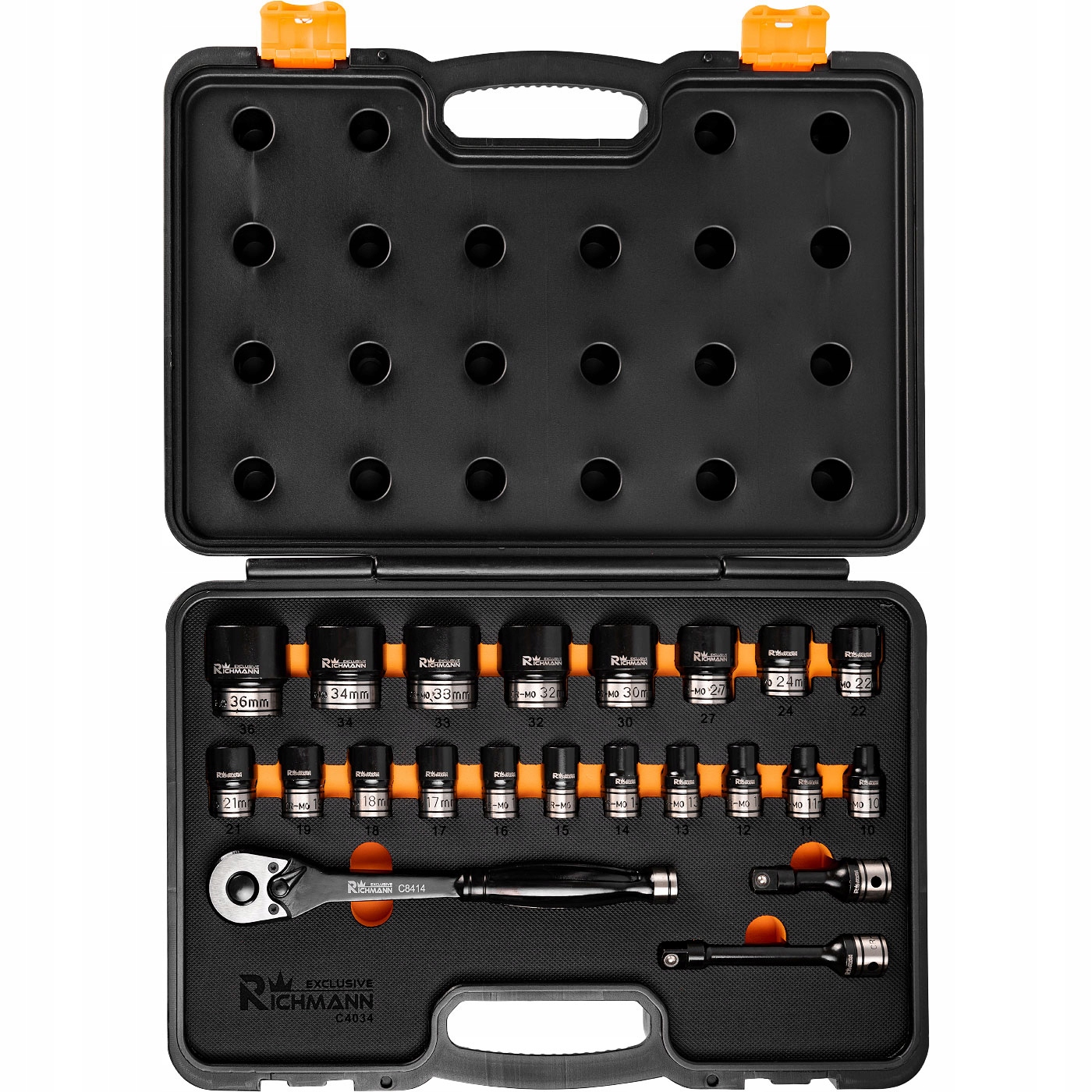 C4034 ZESTAW NASADEK UDAR. SPECJALNYCH 1/2" 22 ELEM RICHMANN