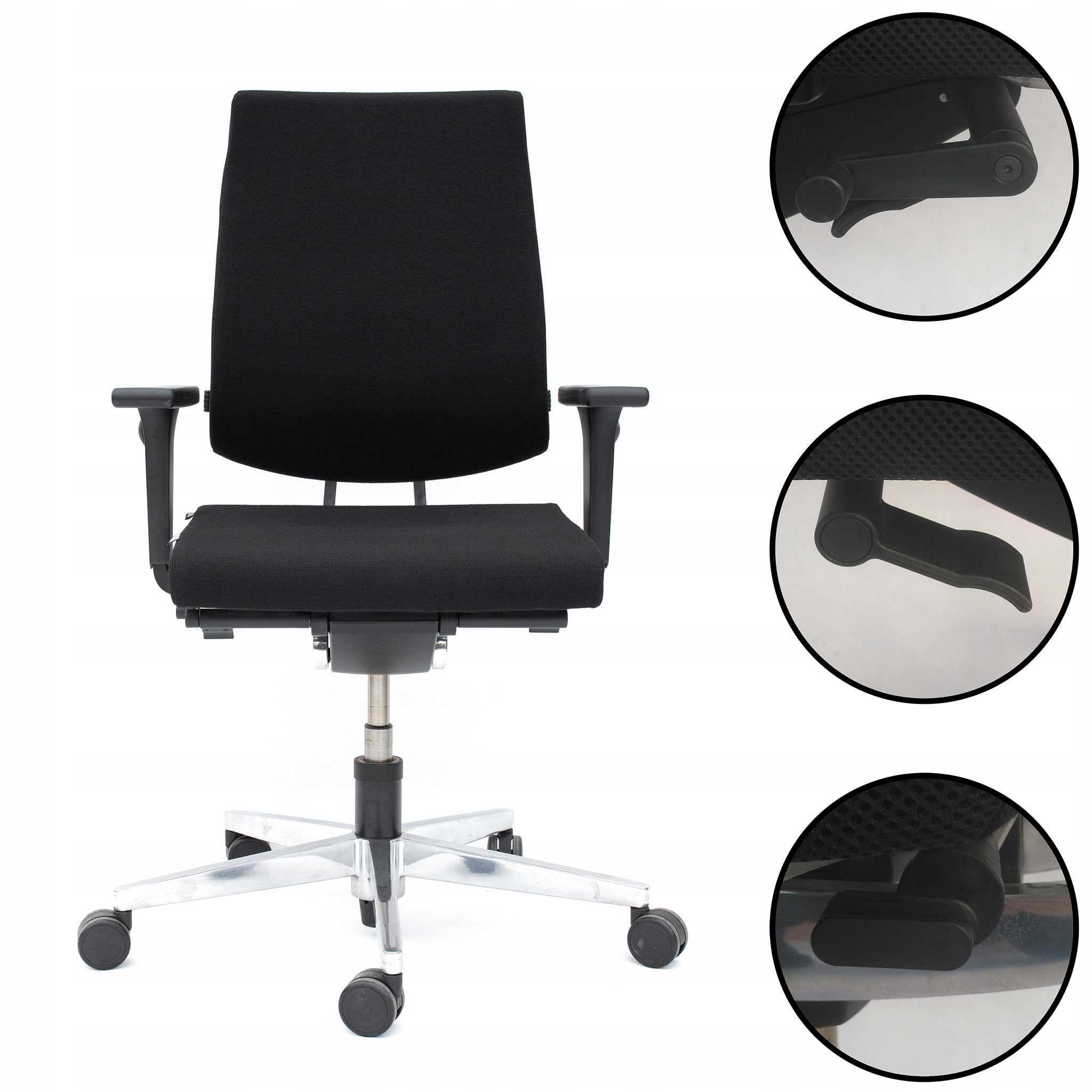 Fotel biurowy SEDUS BLACK DOT-102 czarne