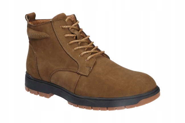

American CY69 Trzewiki Buty Zimowe Skórzane Ta 41