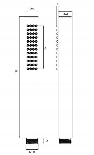 OMNIRES SŁUCHAWKA PRYSZNICOWA CHROM MICRO-R/K Marka Omnires
