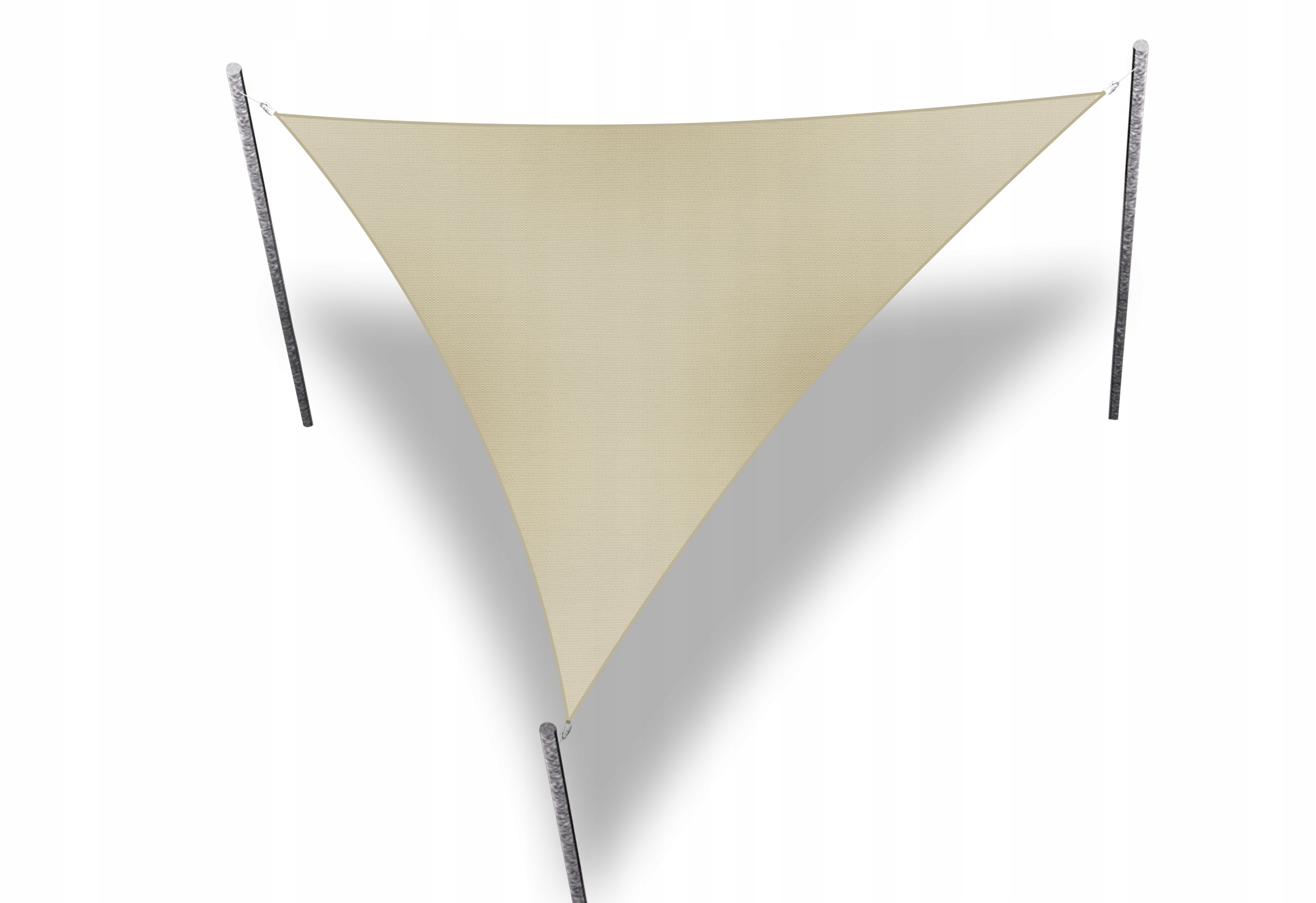 Sluneční Plachta Vodotěsná Zahradní Trojúhelník Béžová 5,2x5,2x5,2
