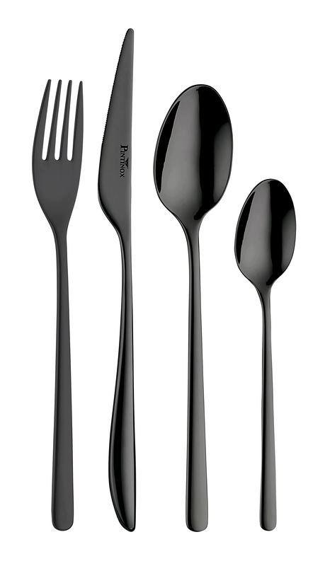 Pintinox Súprava príborov Florence Pvd Black 24 kusov, čierno-zlatá darčeková