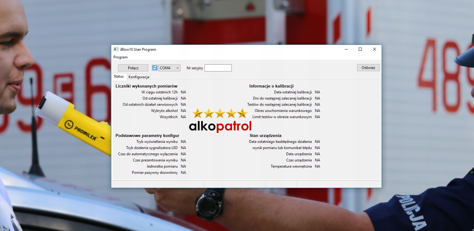 POLICYJNY alkomat iBlow PREMIUM LCD bezustnikowy Producent code iBlow Premium