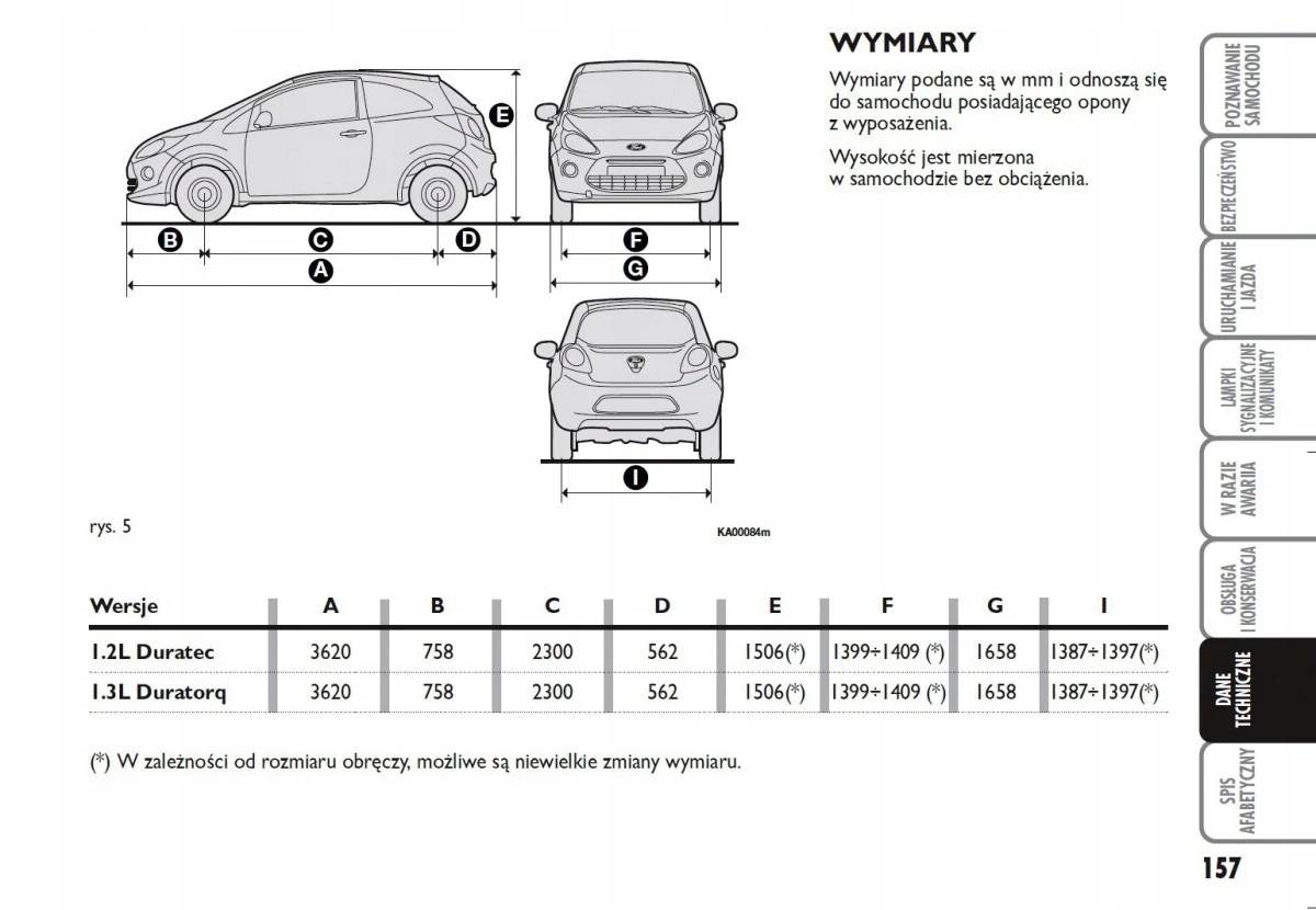 Ford Ka 2008 - 2016 Instrukcja Obsługi Marka Ford