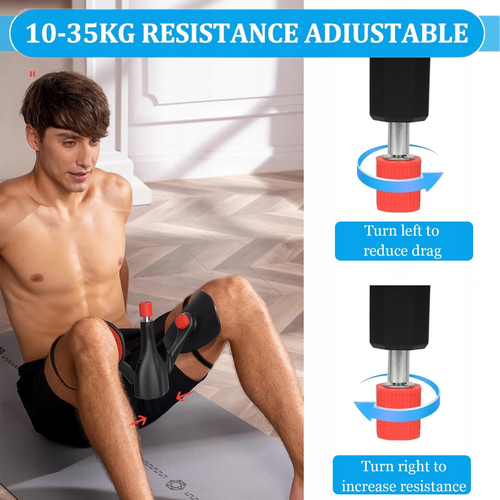 OBERSCHENKELTRAINER Trener Mięśni Kegla Dla Mężczyzn Do Ćwiczeń W Domu — miniatura 4