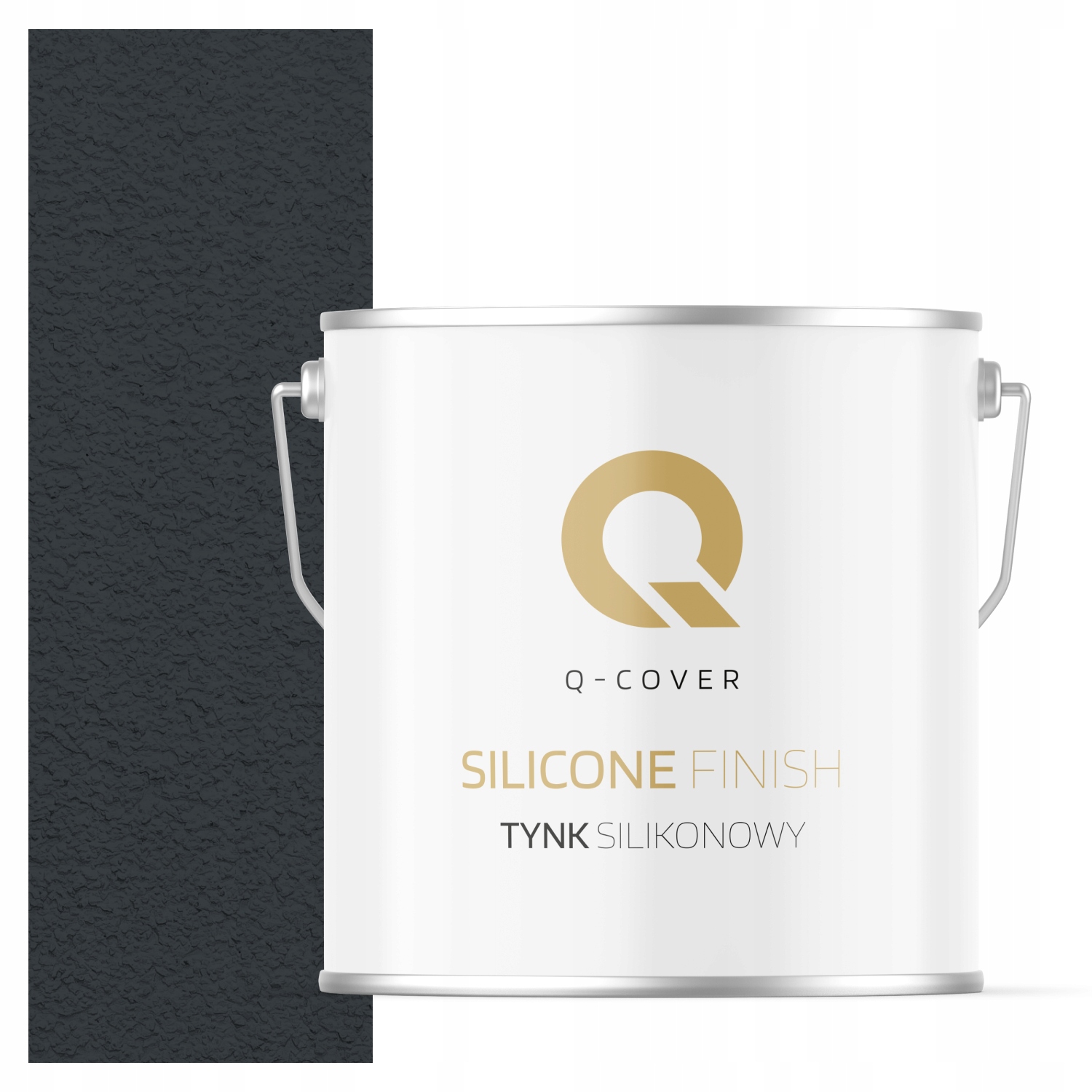 Silikonová Fasádní Omítka Antracit Ral 7016 7 Kg Beránek Granulace 2.0 mm