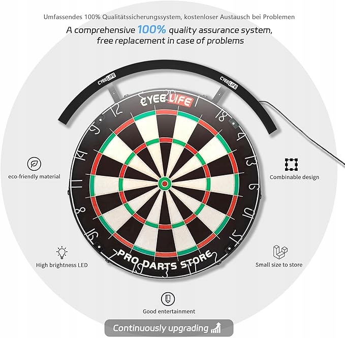 6950. OŚWIETLENIE TARCZY DART LED NA BATERIĘ CyeeLife ZD08B Marka inna