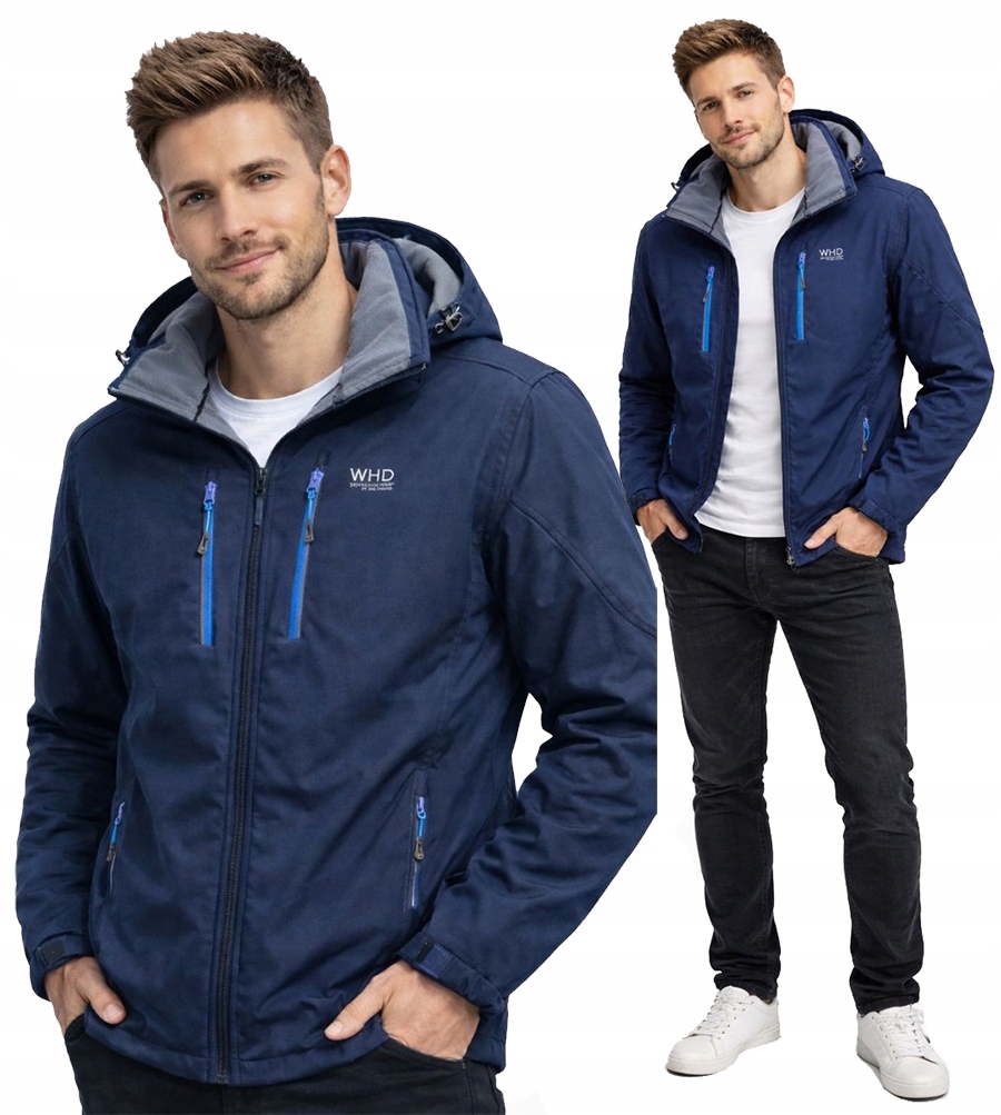 Pánská Softshellová Bunda S Kapucí 20.000 Membrána Woodoodolná 6XL Jarní