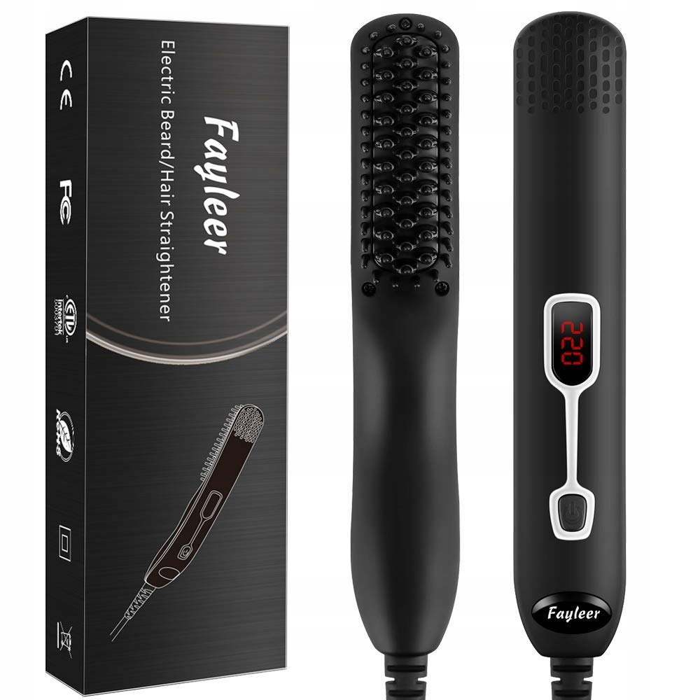 Prostownica Do Brody Dla Mężczyzn LCD 120 – 220 °C Fayleer
