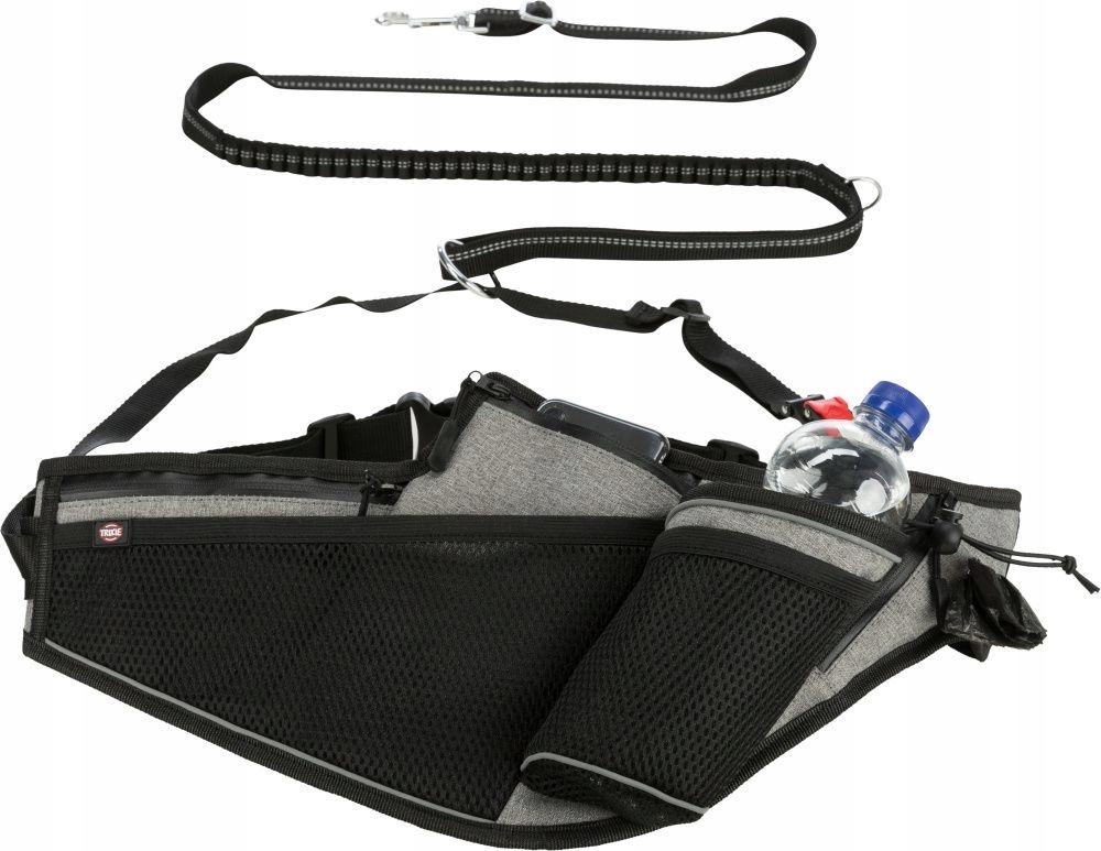 

Pas biodrowy ze smyczą do biegania z psem 70-130cm