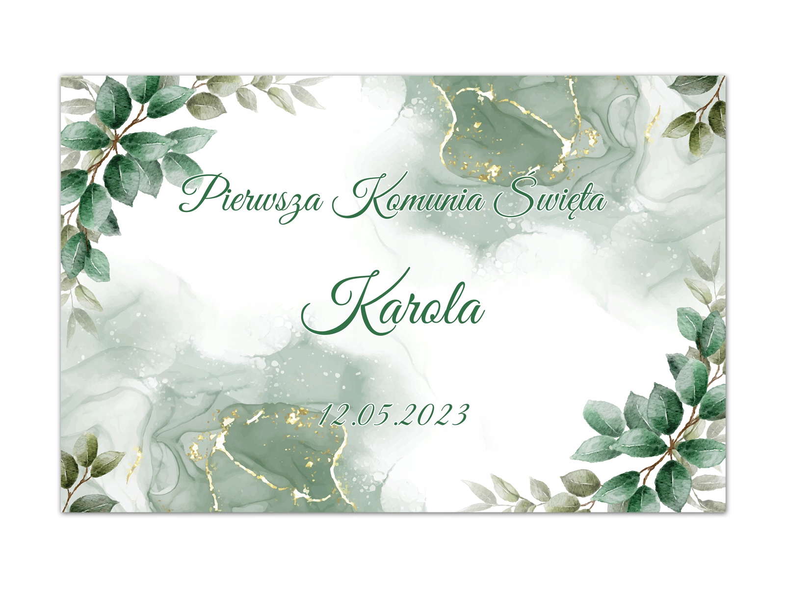 

Duży plakat komunijny Personalizowany 60x40cm