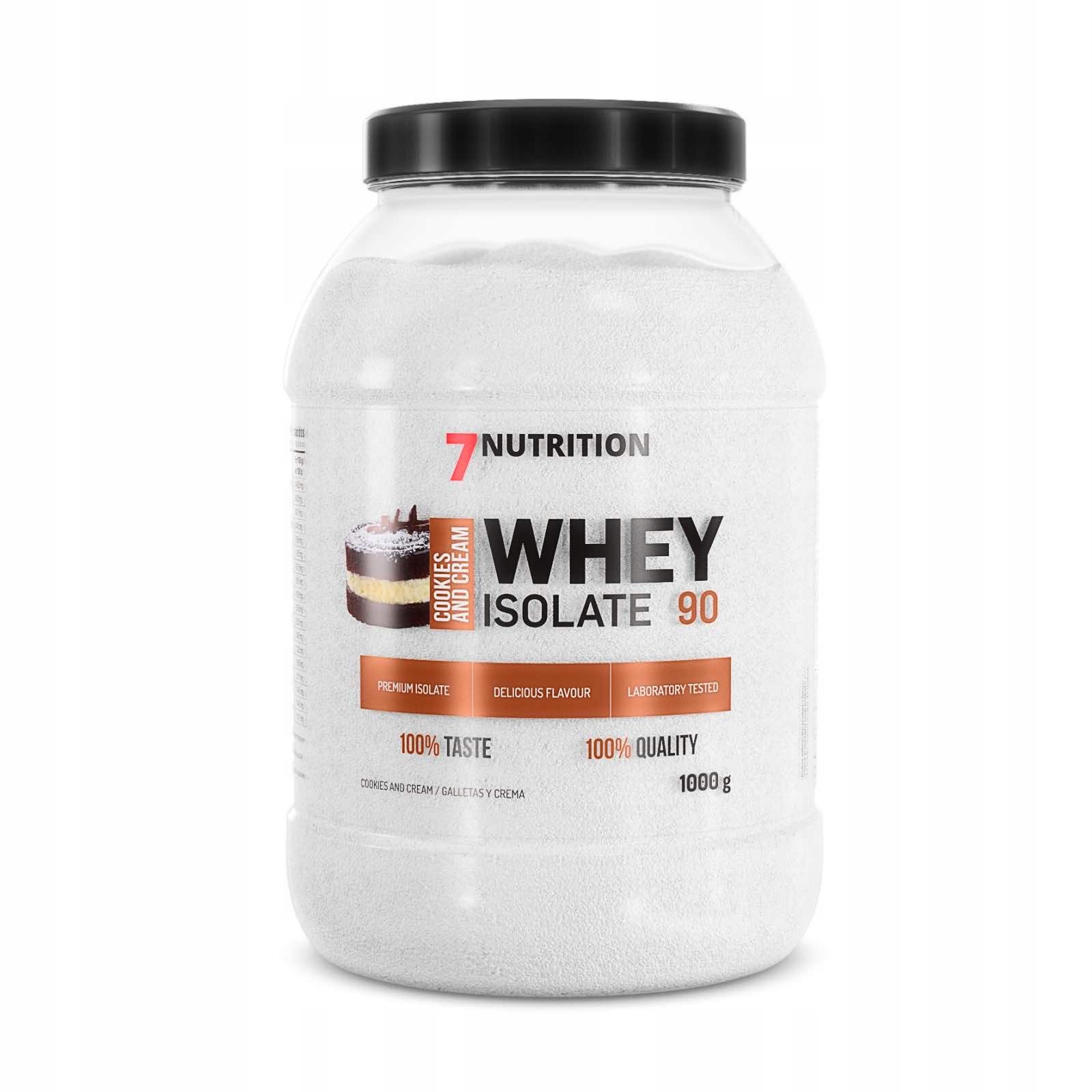 7NUTRITION Whey Isolate 90 1 Kg Protein Izolát Příchutě